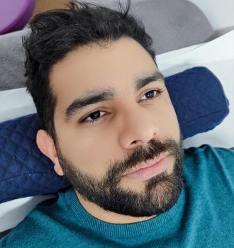 Depilación de cejas con hilo de chico antes